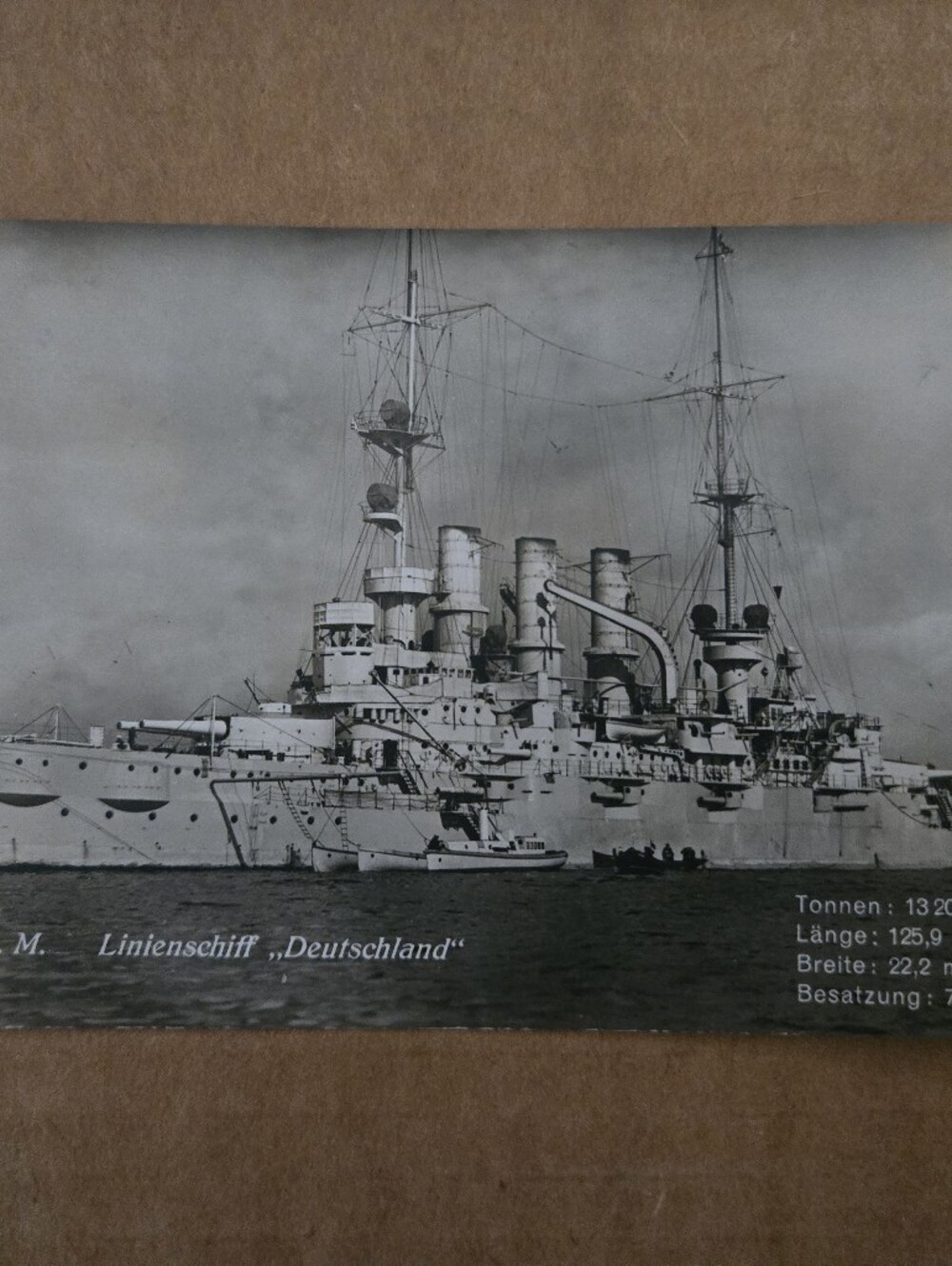 2 First World War German Post Cards Of Naval Ships